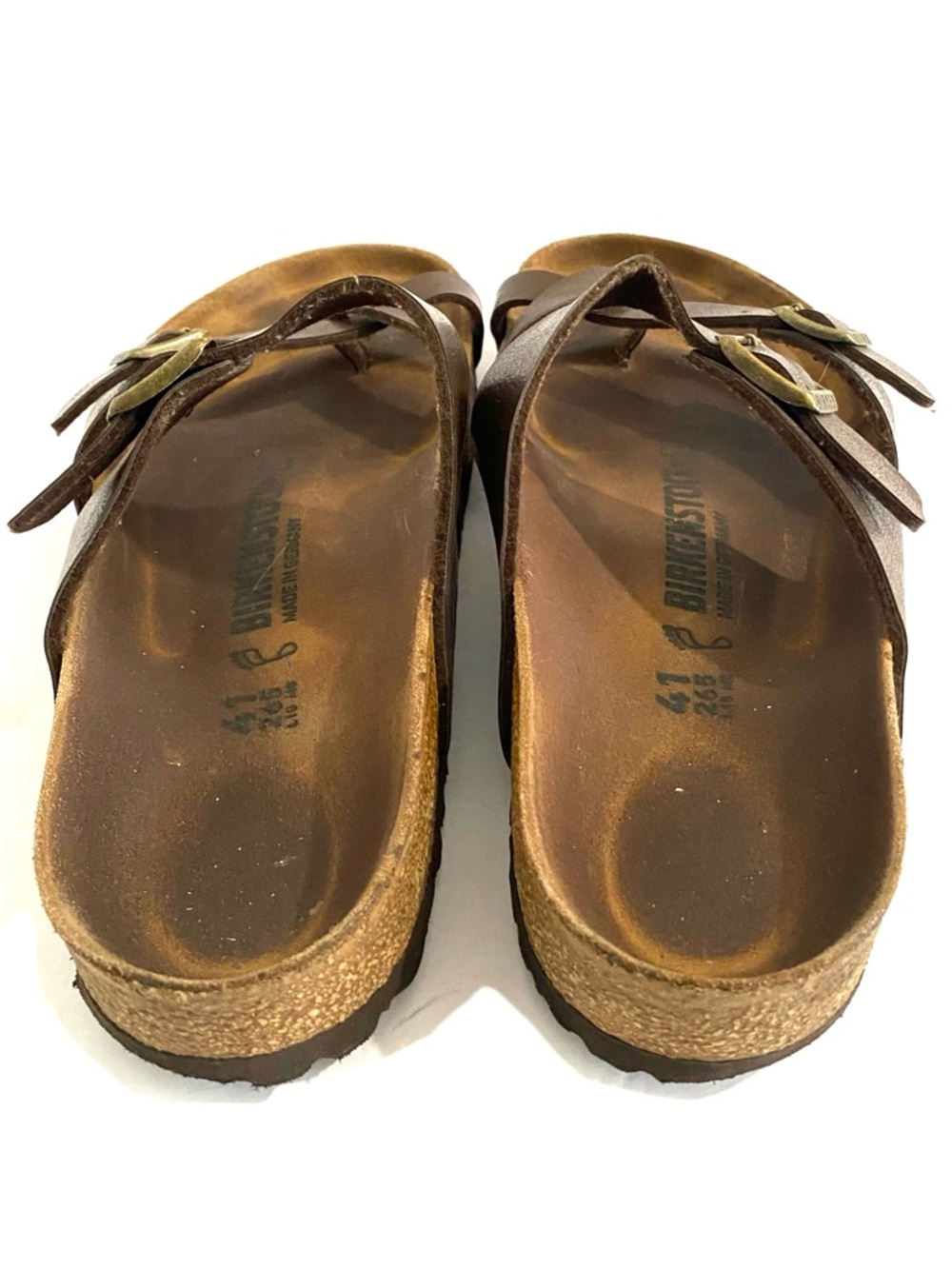 Birkenstock Mayari Toe Loop Sandals Women’s Size 10 Birko Flor Metallic Brown - Picture 7 of 16
